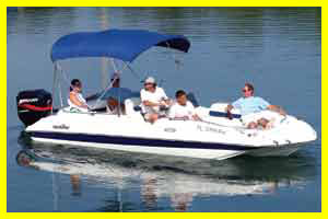 Deck  Boat Rental in Key West, Florida
